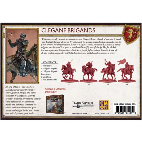 A Song of Ice and Fire - Tabletop Miniatures Game - Lannister Clegane Brigands