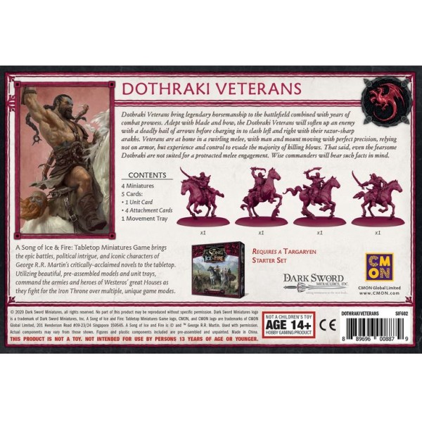 A Song of Ice and Fire - Tabletop Miniatures Game - Targaryen - Dothraki Veterans 