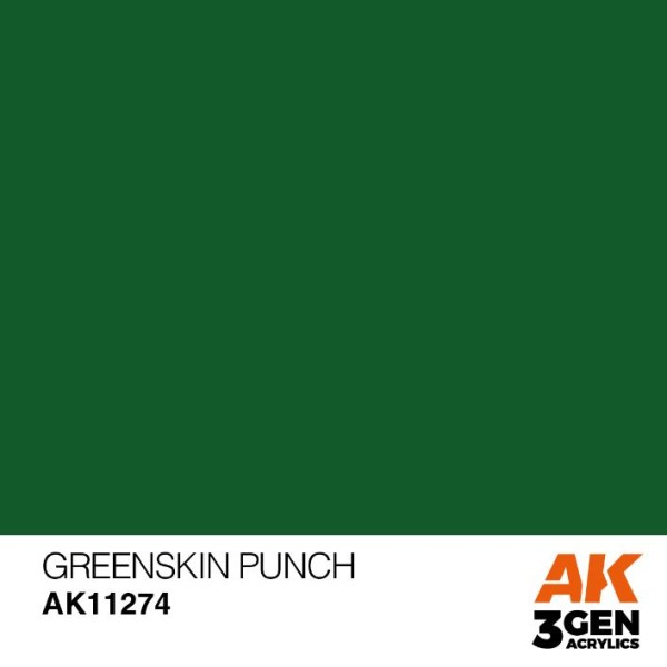 AK Interactive - 3rd Generation Acrylics 17ml - GREENSKIN PUNCH – Colour Punch