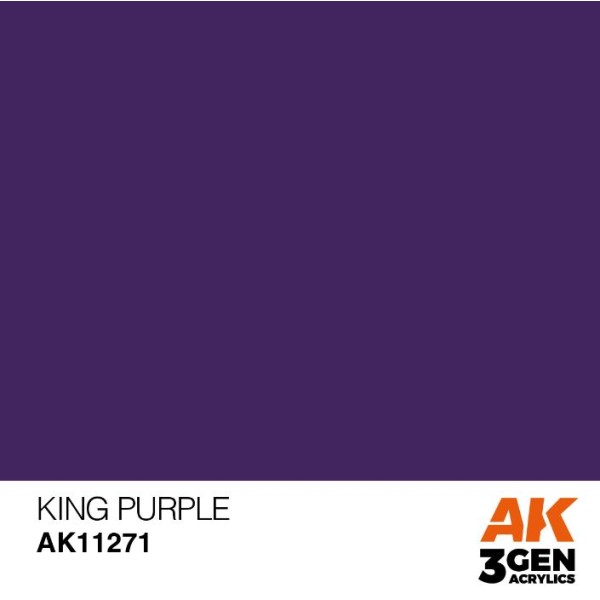 AK Interactive - 3rd Generation Acrylics 17ml - KING PURPLE – Colour Punch