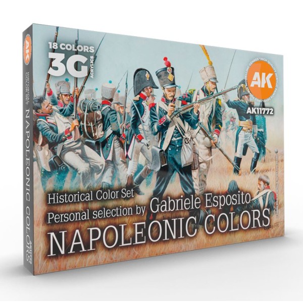 AK Interactive - 3rd Generation Acrylics Set - GABRIELE ESPOSITO – SIGNATURE SET NAPOLEONIC COLOURS