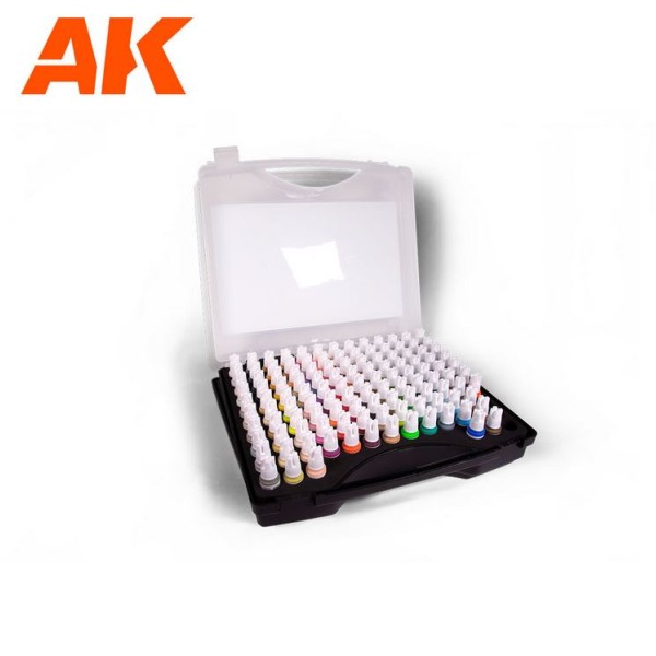 AK Interactive 3rd Generation Acrylics - Briefcase Set - THE BEST 120 COLORS FOR WARGAMES, FANTASY and SCI-FI