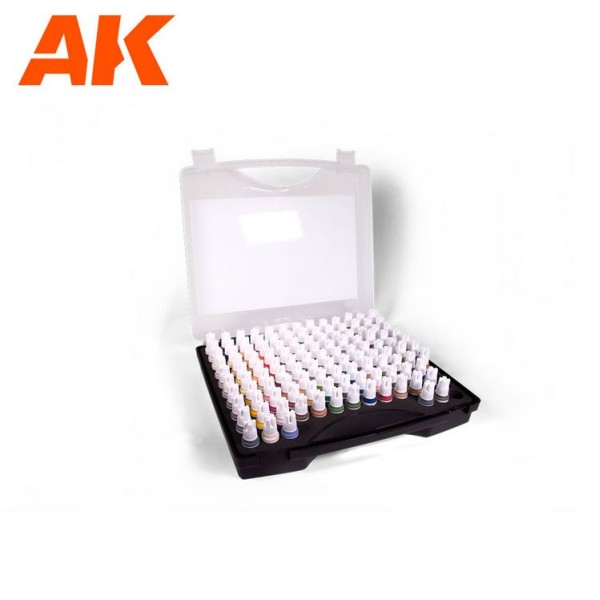 AK Interactive 3rd Generation Acrylics - Briefcase Set - THE BEST 120 COLORS FOR HISTORICAL FIGURES