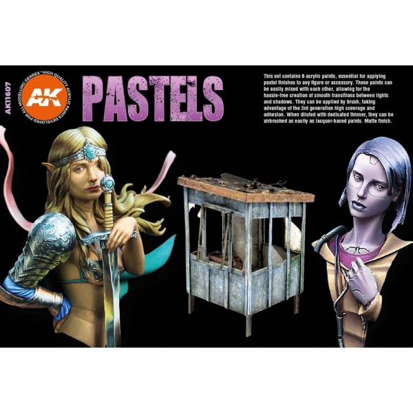 AK Interactive - 3rd Generation Acrylics Set - PASTEL COLORS