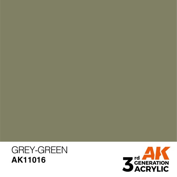 AK Interactive - 3rd Generation Acrylics 17ml - GREY GREEN – STANDARD