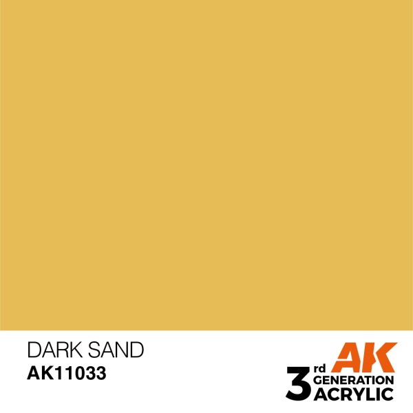 AK Interactive - 3rd Generation Acrylics 17ml - DARK SAND – STANDARD