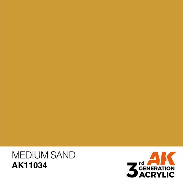 AK Interactive - 3rd Generation Acrylics 17ml - MEDIUM SAND – STANDARD