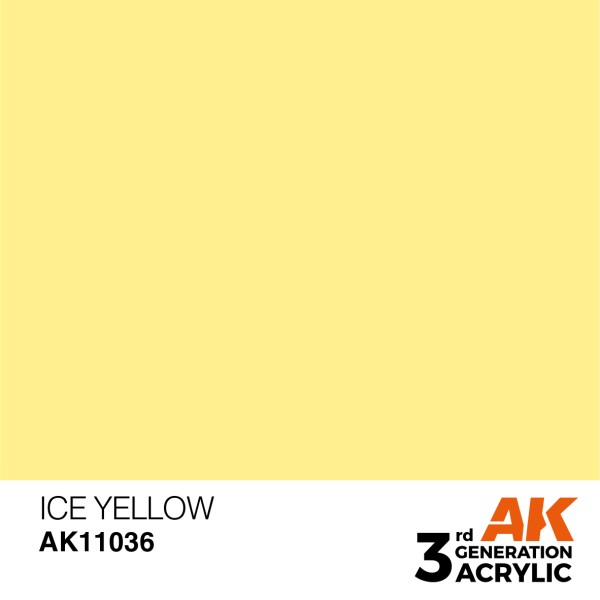 AK Interactive - 3rd Generation Acrylics 17ml - ICE YELLOW – STANDARD