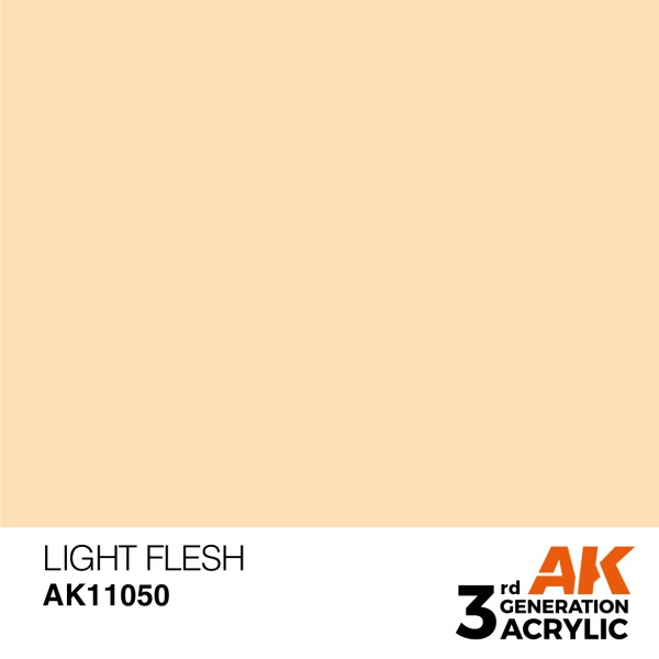 AK Interactive - 3rd Generation Acrylics 17ml - LIGHT FLESH – STANDARD