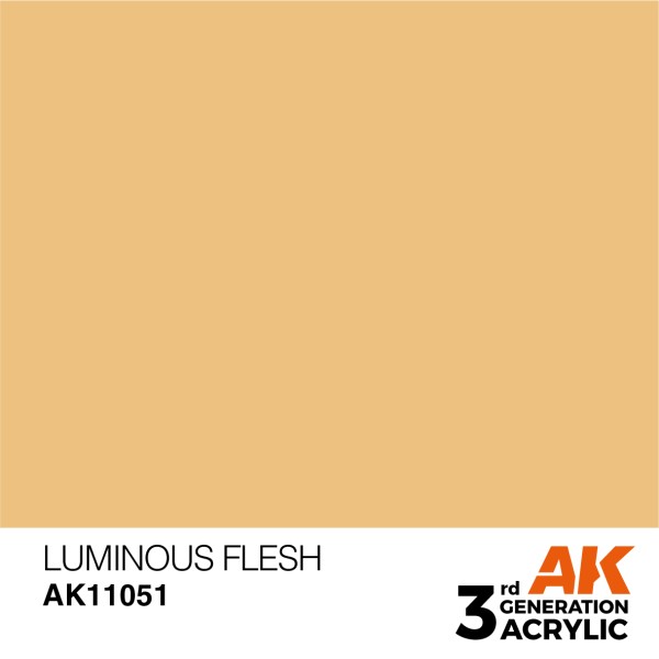 AK Interactive - 3rd Generation Acrylics 17ml - LUMINOUS FLESH – STANDARD