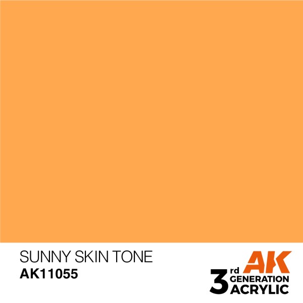 AK Interactive - 3rd Generation Acrylics 17ml - SUNNY SKIN TONE – STANDARD