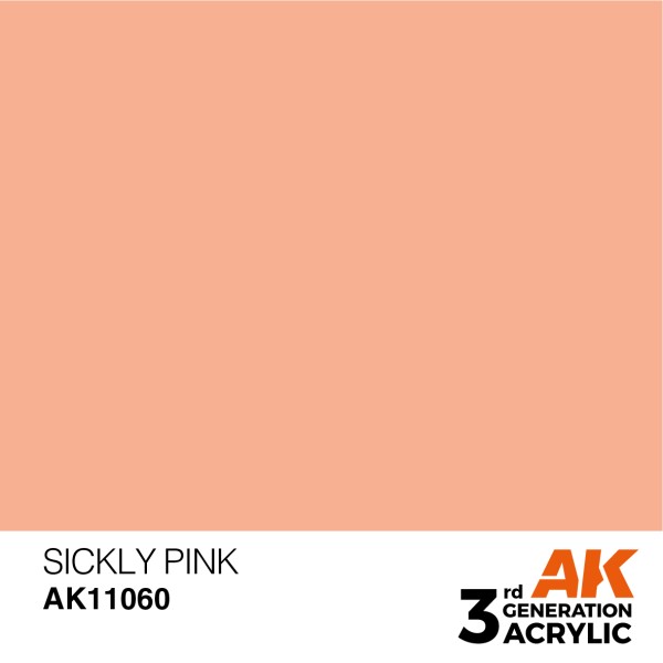 AK Interactive - 3rd Generation Acrylics 17ml - SICKLY PINK – STANDARD