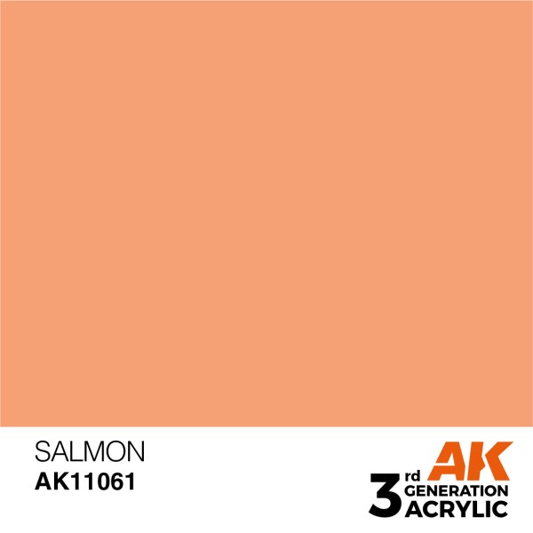 AK Interactive - 3rd Generation Acrylics 17ml - SALMON – STANDARD