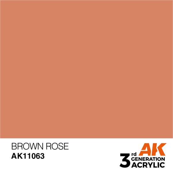 AK Interactive - 3rd Generation Acrylics 17ml - BROWN ROSE – STANDARD