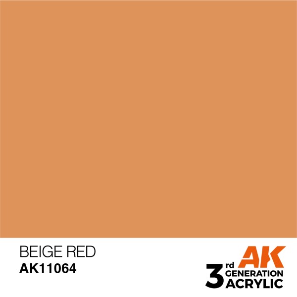 AK Interactive - 3rd Generation Acrylics 17ml - BEIGE RED – STANDARD