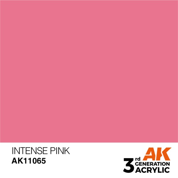 AK Interactive - 3rd Generation Acrylics 17ml - INTENSE PINK - Intense