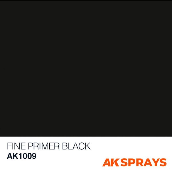 AK Interactive - Spray Primer - Fine Black 400ml (In-store / Pick-up only)