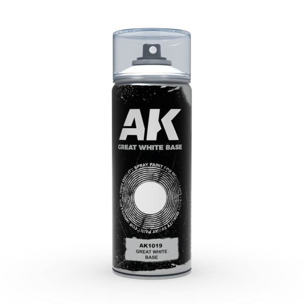 AK Interactive - Spray Primer - GREAT WHITE - Ultra Vivid 150ml (In-store / Pick-up only)