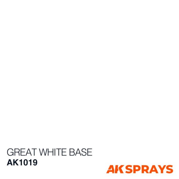 AK Interactive - Spray Primer - GREAT WHITE - Ultra Vivid 150ml (In-store / Pick-up only)