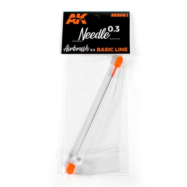 AK Interactive - AIRBRUSH – Replacement 0.3 NEEDLE FOR AK BASIC LINE AIRBRUSH 