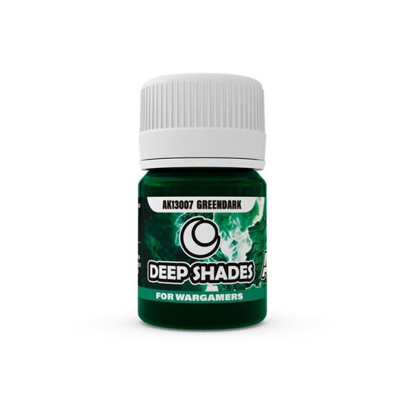 AK Interactive - DEEP SHADES ACRYLIC WASHES - GREENDARK 30ML