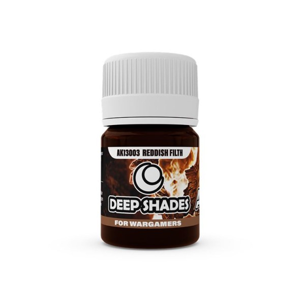 AK Interactive - DEEP SHADES ACRYLIC WASHES - REDDISH FILTH 30ML