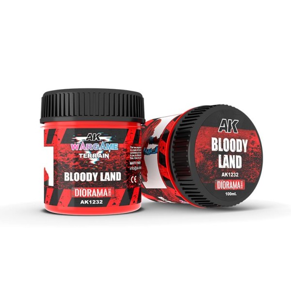 AK Interactive - Wargame Terrain and Basing Effects - BLOODY LAND (100ml)