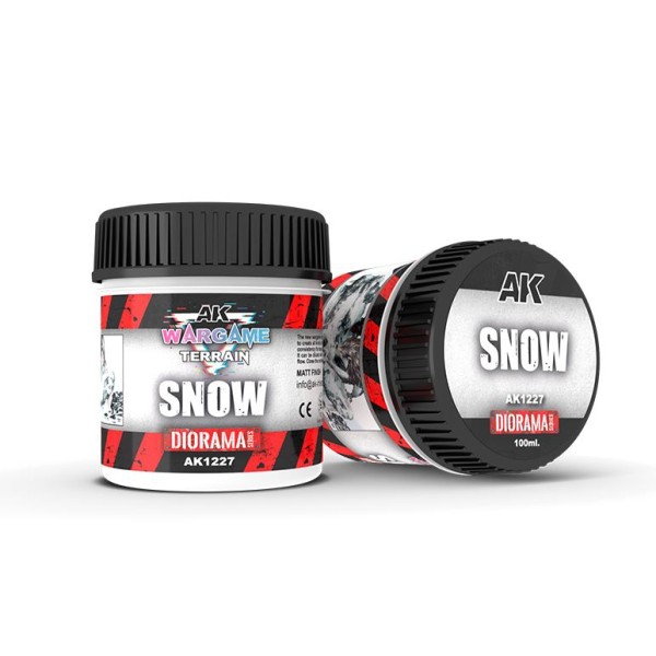 AK Interactive - Wargame Terrain and Basing Effects - SNOW (100ml)