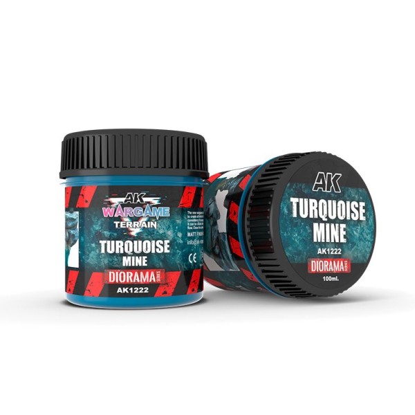 AK Interactive - Wargame Terrain and Basing Effects - TURQUOISE MINE (100ml)