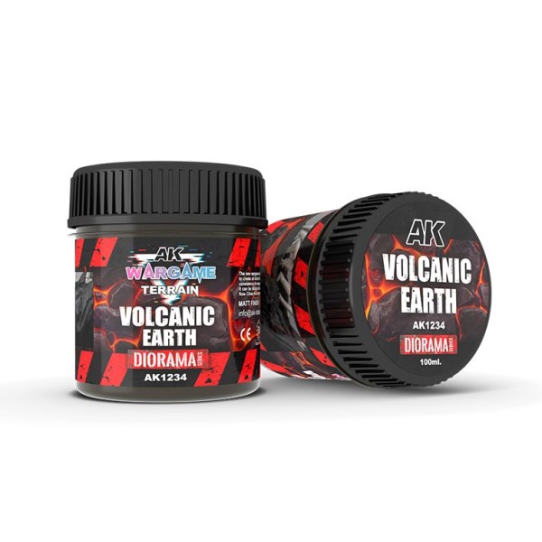 AK Interactive - Wargame Terrain and Basing Effects - VOLCANIC EARTH (100ml)