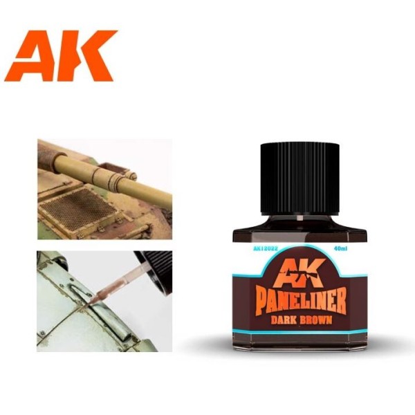 AK Interactive - Paneliner - Dark Brown - 40ml