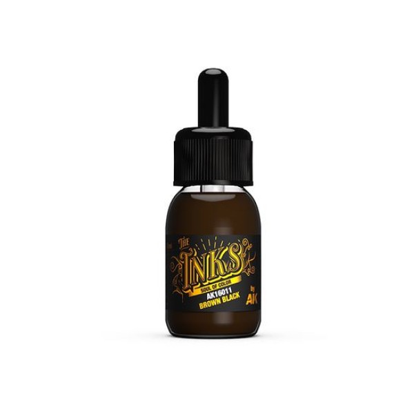 AK Interactive - The Inks - BROWN BLACK (30ml)