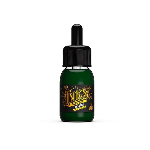 AK Interactive - The Inks - CAMO GREEN (30ml)