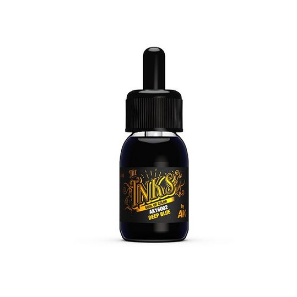 AK Interactive - The Inks - DEEP BLUE (30ml)