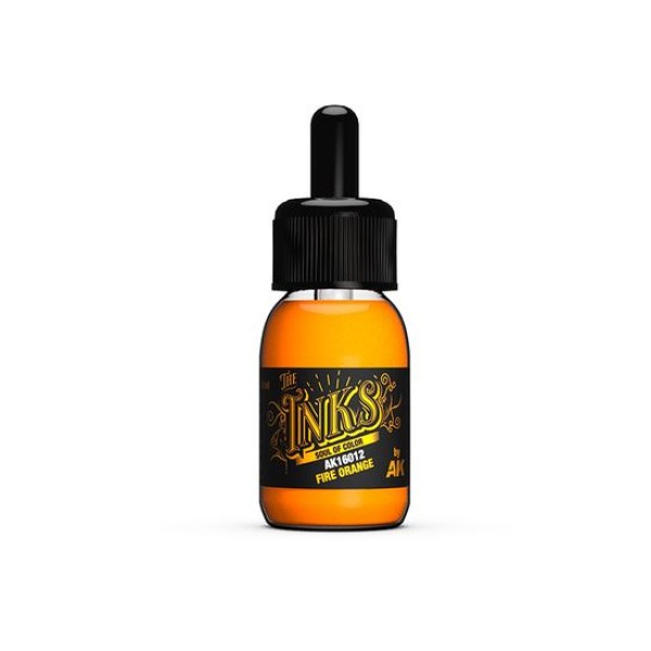 AK Interactive - The Inks - FIRE ORANGE (30ml)