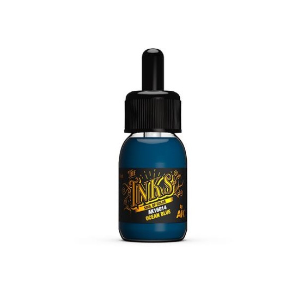 AK Interactive - The Inks - OCEAN BLUE (30ml)