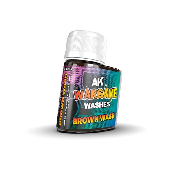 AK INTERACTIVE - WARGAME WASHES - BROWN WASH (ENAMEL)