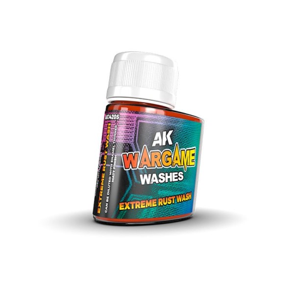 AK INTERACTIVE - WARGAME WASHES - EXTREME RUST (ENAMEL)