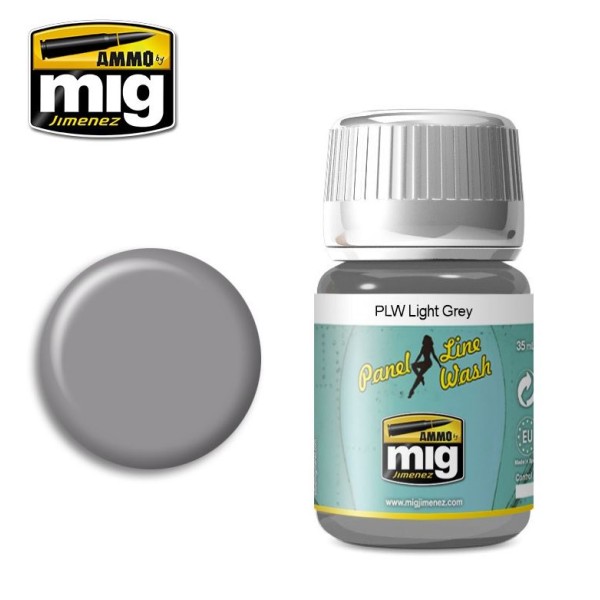 Mig - AMMO - Panel Line Washes - LIGHT GREY