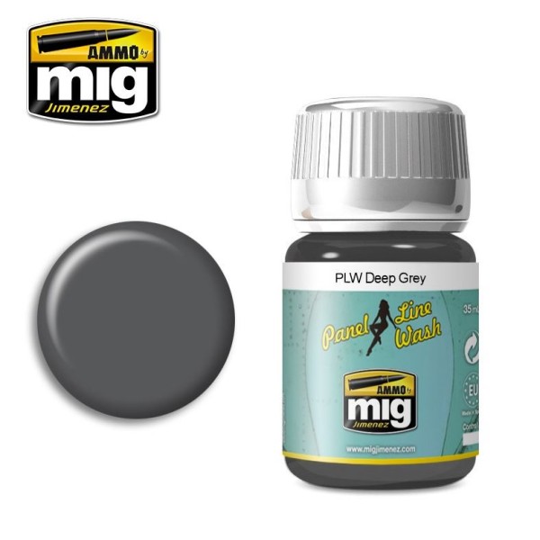 Mig - AMMO - Panel Line Washes - DEEP GREY