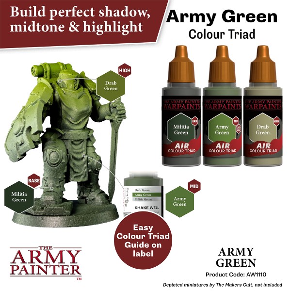 The Army Painter - Warpaints AIR - Army Green