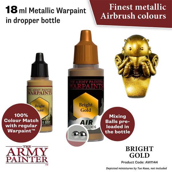 The Army Painter - Warpaints AIR Metallics - Bright Gold