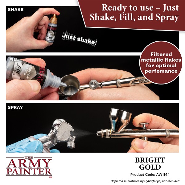 The Army Painter - Warpaints AIR Metallics - Bright Gold