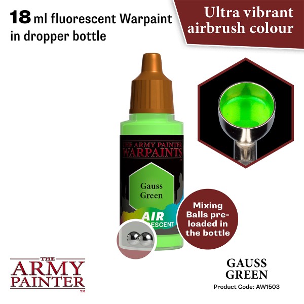 The Army Painter - Warpaints AIR Fluo - Gauss Green