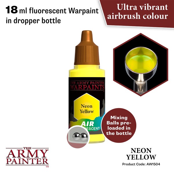 The Army Painter - Warpaints AIR Fluo - Neon Yellow