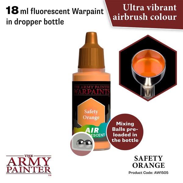 The Army Painter - Warpaints AIR Fluo - Safety Orange