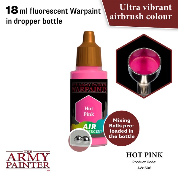 The Army Painter - Warpaints AIR Fluo - Hot Pink