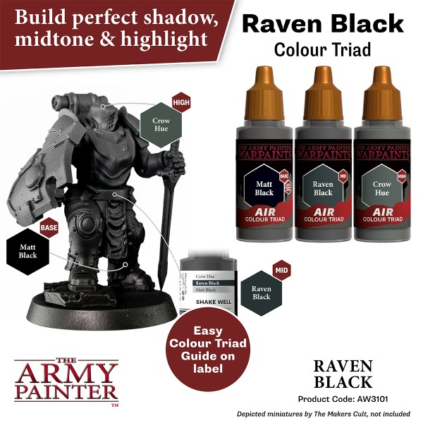 The Army Painter - Warpaints AIR - Raven Black