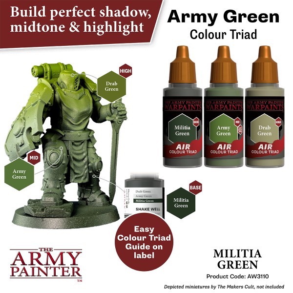 The Army Painter - Warpaints AIR - Militia Green