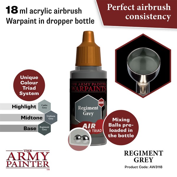 The Army Painter - Warpaints AIR - Regiment Grey